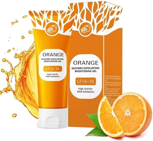 Orange Enzymes Organic Face and Body Exfoliating Scrub Gel