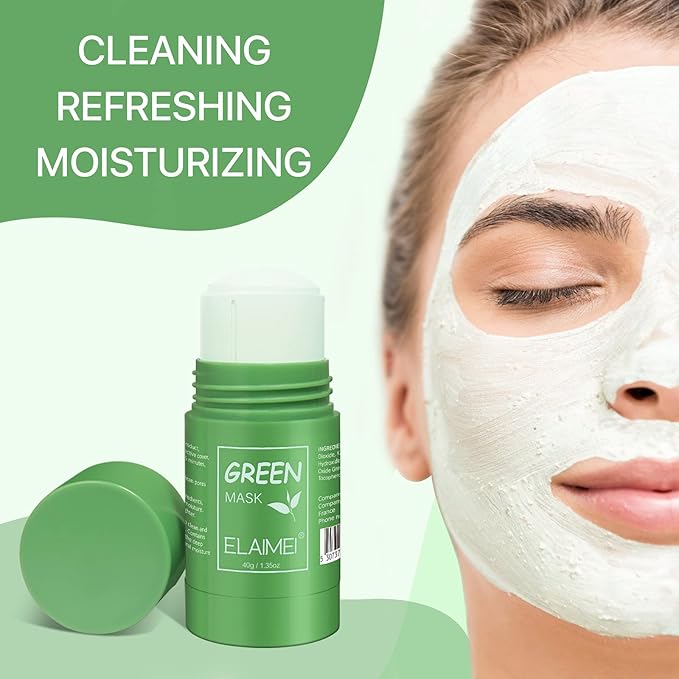 Green Tea Face Mask, Blackhead Removal, Masks Skincare, Peel Off Moisturizes, Oil Control, Deep Pore Cleansing, Anti-Acne, For All Skin Types (Green Tea)