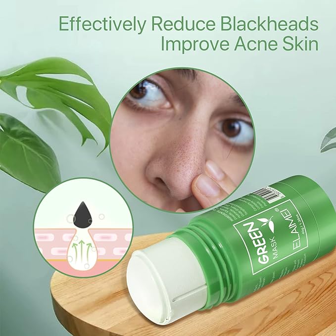 Green Tea Face Mask, Blackhead Removal, Masks Skincare, Peel Off Moisturizes, Oil Control, Deep Pore Cleansing, Anti-Acne, For All Skin Types (Green Tea)