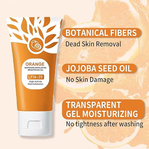 Orange Enzymes Organic Face and Body Exfoliating Scrub Gel